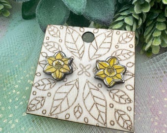 Daffodil Stud Earrings
