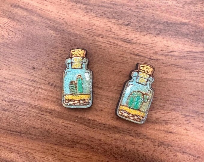 Featured listing image: Small Planted Terrarium Studs