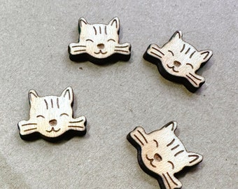 Happy Kitty Wood Blanks