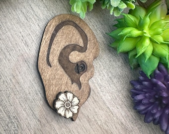 Cosmos Flower Wood Pieces
