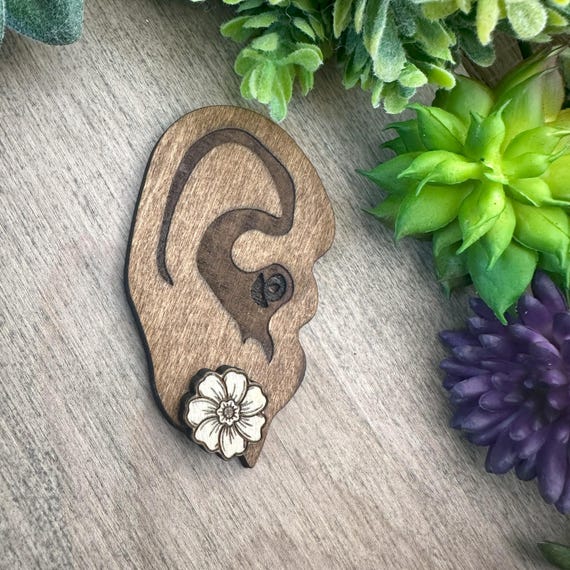 Cosmos Flower Wood Pieces