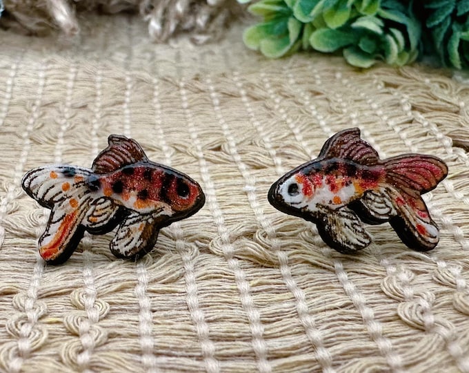 Custom Goldfish Earrings