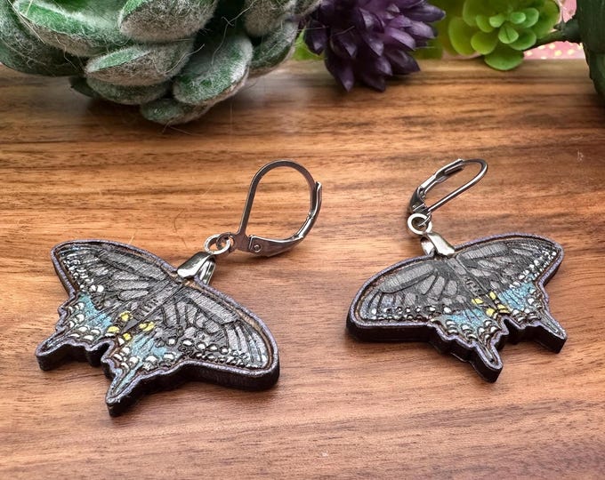 Spicebush Swallowtail Butterfly Earrings