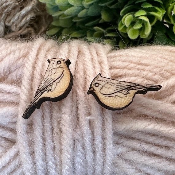 Titmouse Bird Jewelry Wood Blanks