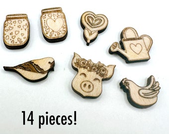 Country Charm Unfinished Earrings