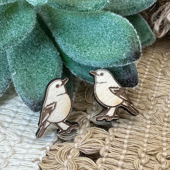 English Robin Bird Jewelry Wood Blanks