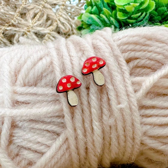 Mini Mushroom Studs