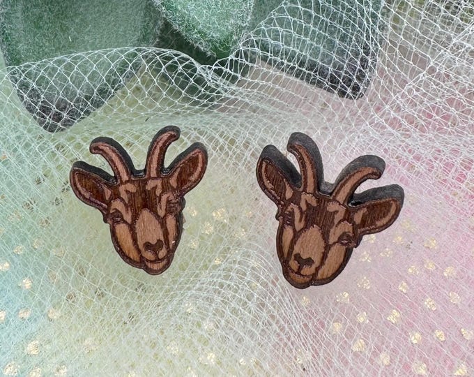Goat Face Earrings