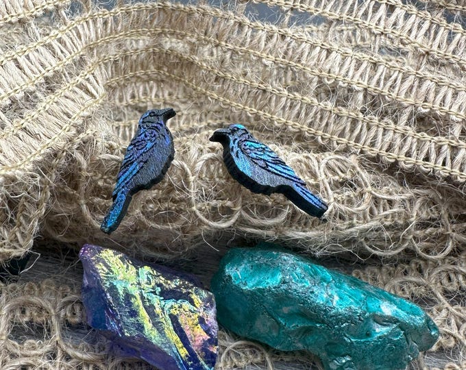 Handmade Corvid Earrings