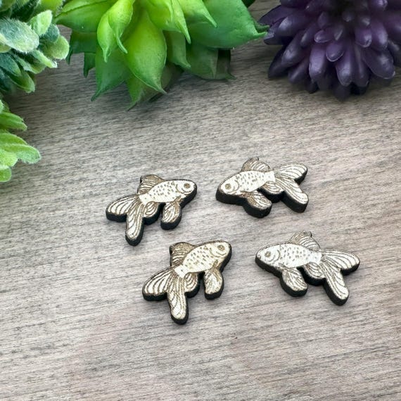 Goldfish Wood Cutouts: Small Craft Shapes (Pairs or Singles)