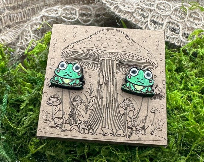 Frog Stud Earrings