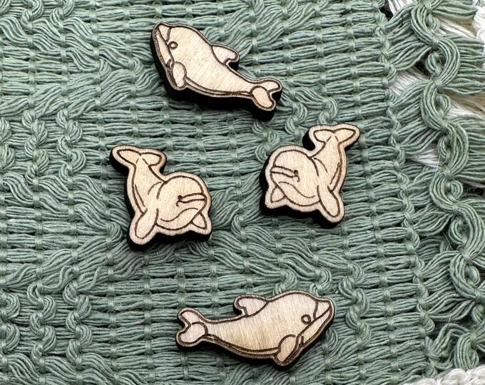 Dolphin or Beluga Whale Earring or Craft Blanks