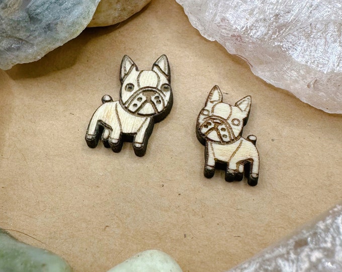 Boston Terrier Dog Mini Laser Cut Wood Pieces