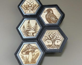 Gothic Woodland Wood Mural Tiles