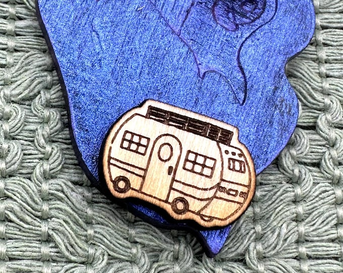 Vintage Camper Stud Earring or Craft Blanks