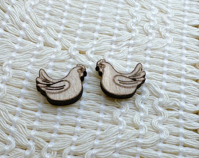 Chicken Mini Wood Pieces