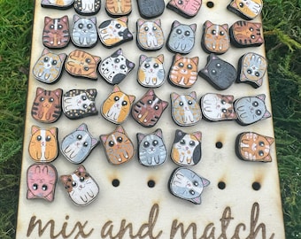 Custom Mix and Match Potato Cats- Painted to match your kitties