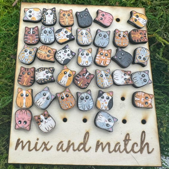 Custom Mix and Match Potato Cats- Painted to match your kitties