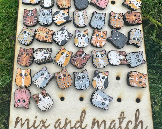 Custom Mix and Match Potato Cats- Painted to match your kitties