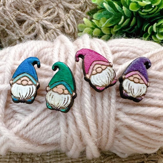 Gnome Earrings- Colorful Mix and Match Studs