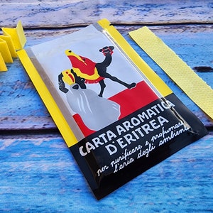 Carta Aromatica d’Eritrea® Anniversary Edition (Aromatic Paper of Eritrea). Fine Italian Incense Paper 60 pcs