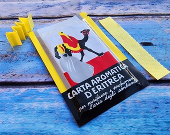 Carta Aromatica d’Eritrea® Anniversary Edition (Aromatic Paper of Eritrea). Fine Italian Incense Paper 60 pcs