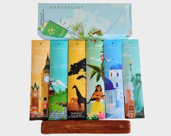 WANDERLUST Incense Sticks – 12 Scent Variety Pack, 240 Count