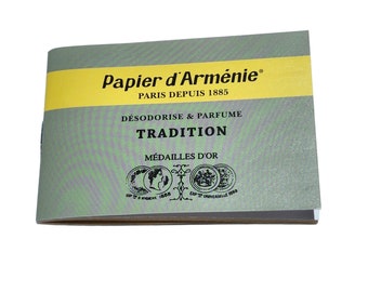 Papier d Armenie Incense Paper. French Incense Paper. Hand Made Incense. Tradition Scent