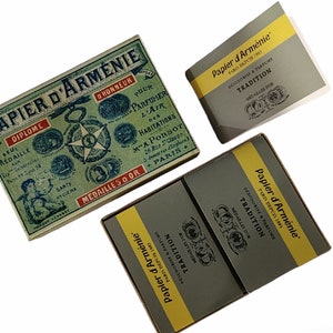 Papier d'Armenie 1900 Box Include 12 Libretti di Carta per Incenso Tradizionale. Carta per Incenso Francese. Incenso Fatto a Mano. 432 Usi.