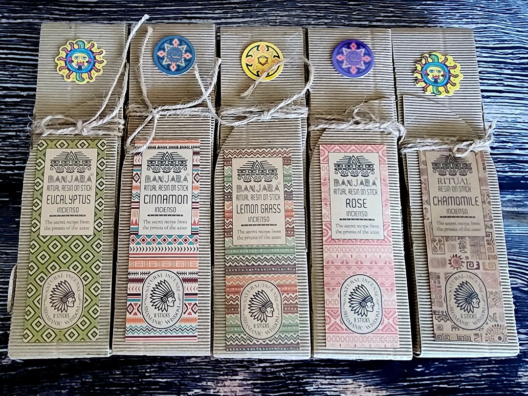 Shamanic Wisdom Incense - 8 Thick Large Resin Incense Sticks - Smudge ...