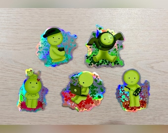 Smiski Holographic Stickers - 2.5 Inch