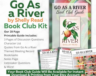 Go As a River Book Club Kit: Discussion Questions, Bookmarks, & More (Digital Download)
