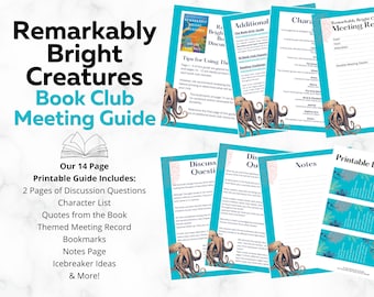 Remarkably Bright Creatures Book Club Guide