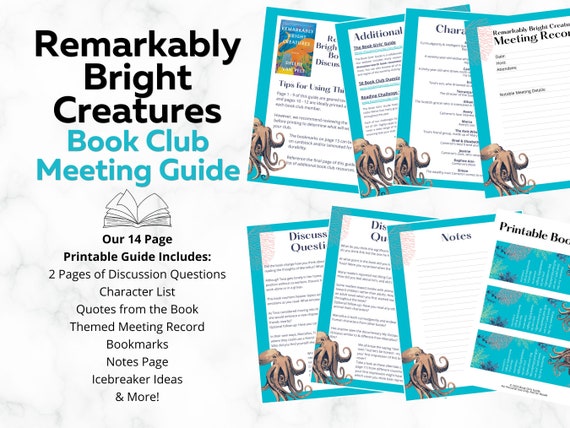 Remarkably Bright Creatures Book Club Guide