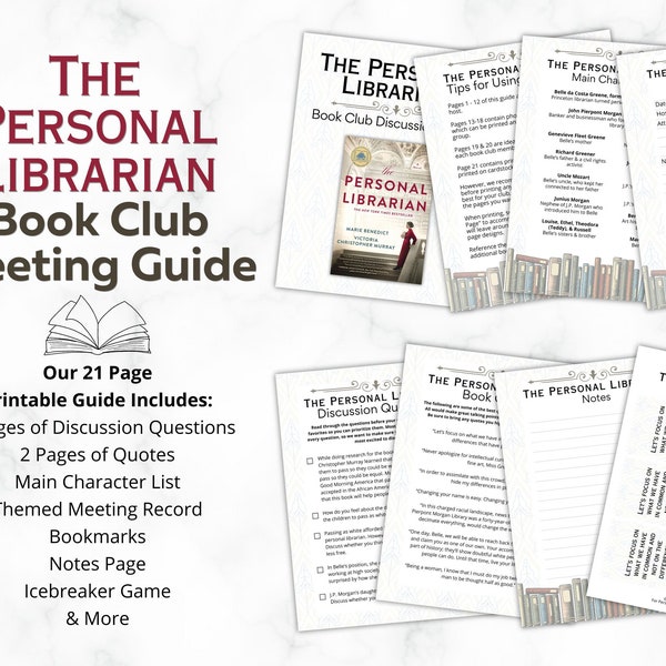 The Personal Librarian Book Club Guide