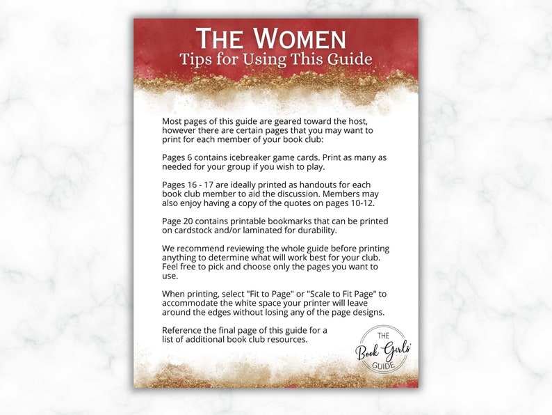The Women Book Club Guide: the Women by Kristin Hannah Discussion