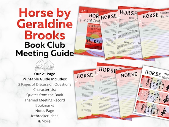 Horse Book Club Guide: Horse by Geraldine Brooks Discussion Questions