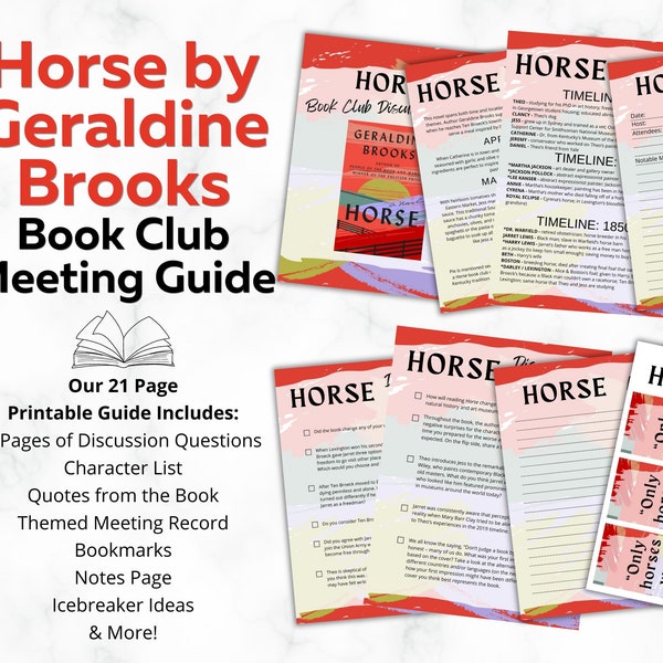 Horse Book Club Guide: Horse by Geraldine Brooks Discussion Questions