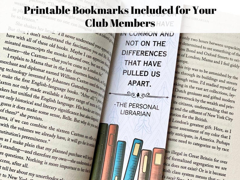 The Personal Librarian Book Club Guide - Etsy