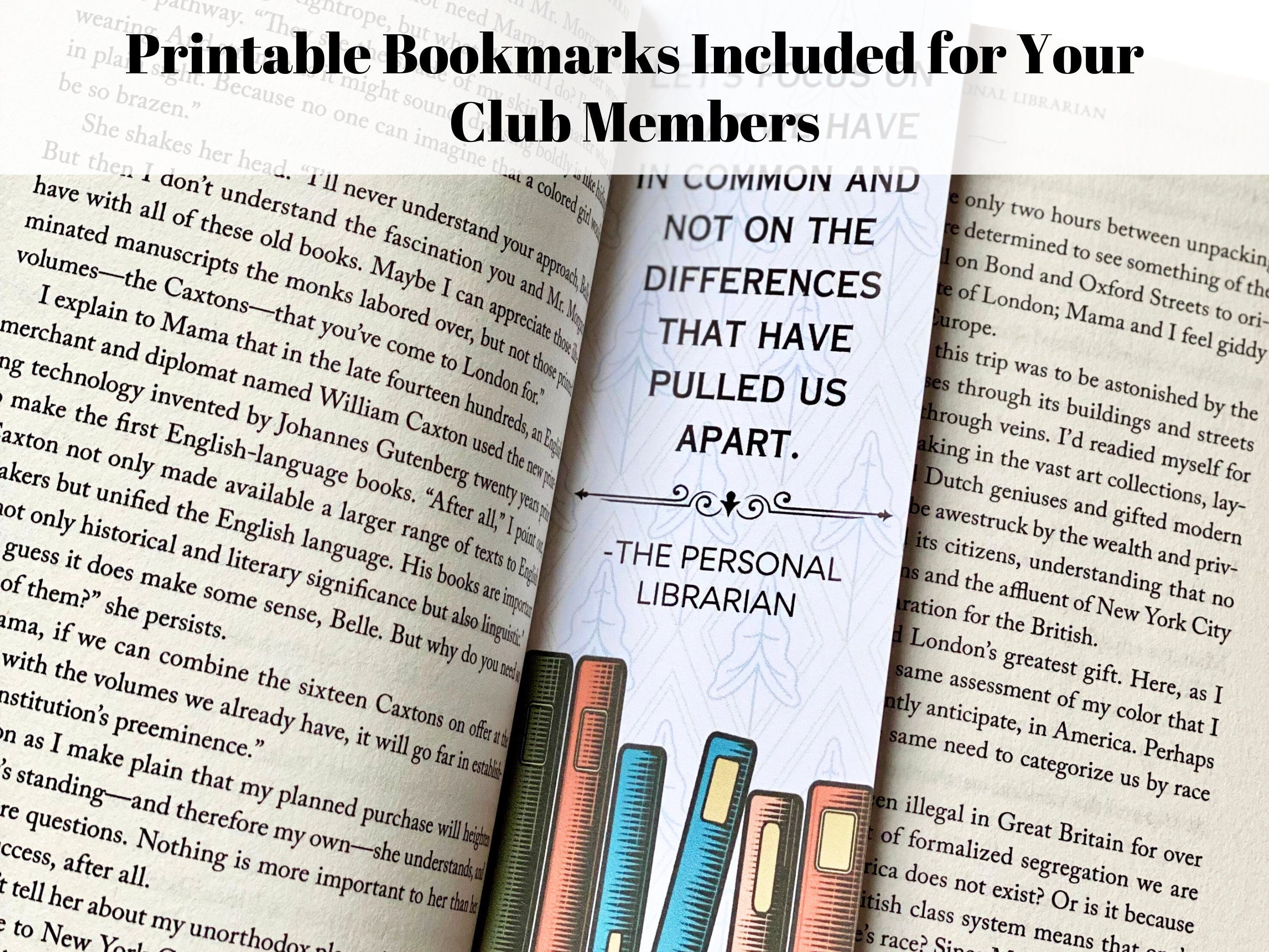 The Personal Librarian Book Club Guide - Etsy