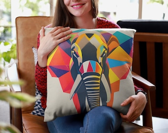 Elephant Square Lumbar body Pillow  Throw pillow and Pillow Case