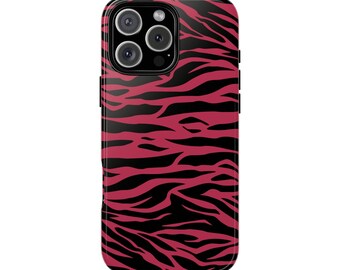 Wild Tiger Print Muster Magenta Handy Hülle | Telefon Zubehör