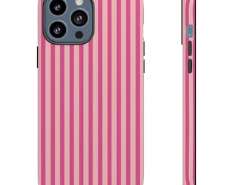 Pink Vertical Stripe Phone Case Cover | Protective Smartphone Accessories