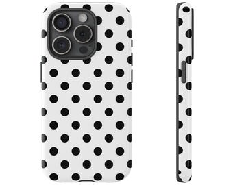 Black & White Polka dot Phone Case Cover