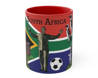 South African mug, South African-inspired Mug, SA design, Travel, Desk Mug, Perfect Gift, Custom mug, Unique Design Accent Coffee Mug, 11oz