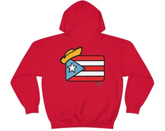 Puro Rico Flag Unisex Heavy Blend Hooded Sweatshirt