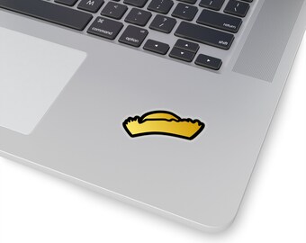 Gold Jibaro Hat Sticker