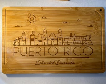 18" x 12" Custom Engraved Bamboo Cutting Board