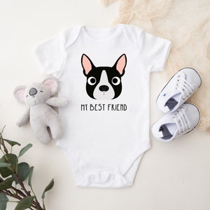 Boston Terrier Baby Clothes Bodysuit for Baby Boy or Baby Girl