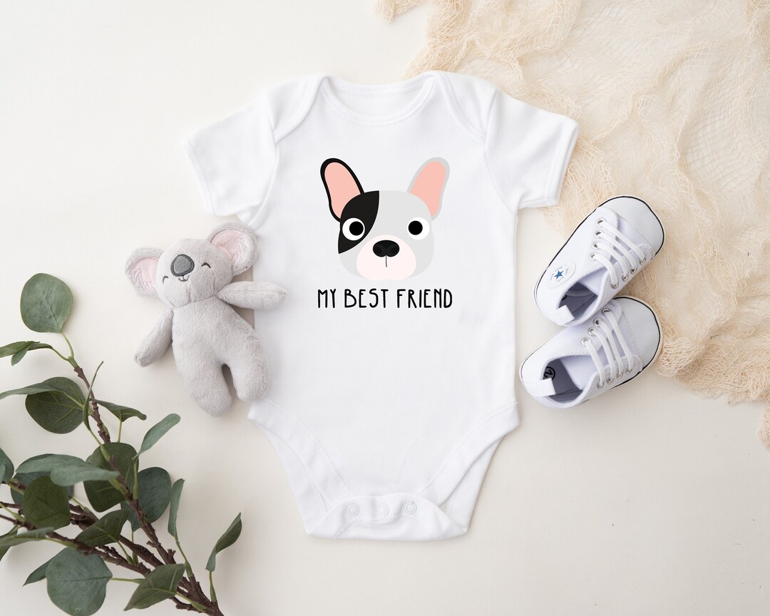 Custom Dog Baby Onesie® French Bulldog Baby Onesie® Frenchie Dog Best